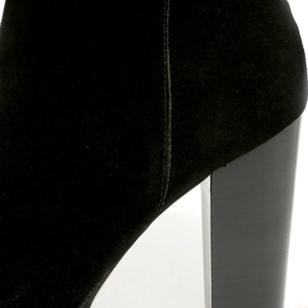 Nwot Report Signature Stacked Suede Boot Size 6 - image 5